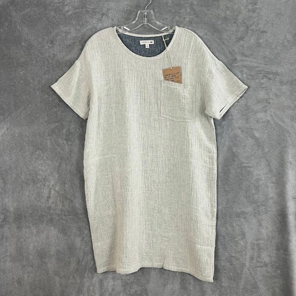 NWT Toad & Co Tate Double Weave Shift Dress Womens S Organic Cotton Sustainable